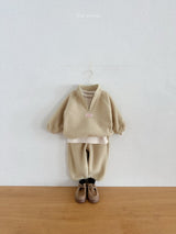 ［minirobe］King's fleece semi-jip-up