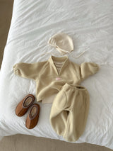 ［minirobe］King's fleece semi-jip-up