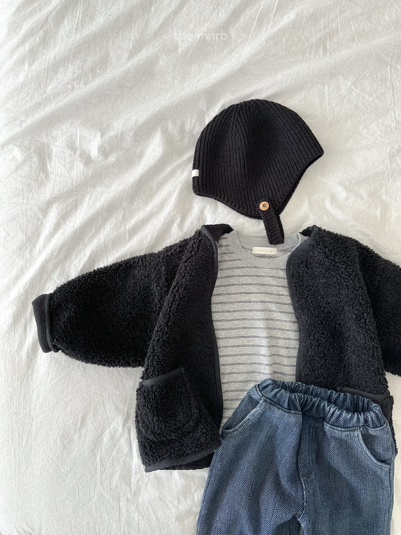 ［minirobe］James stripe T-shirt