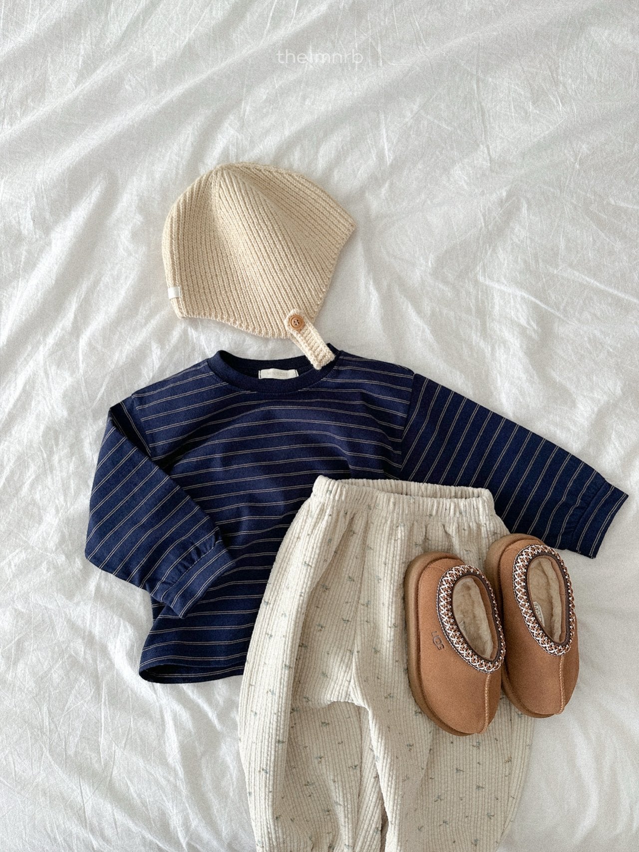 ［minirobe］James stripe T-shirt