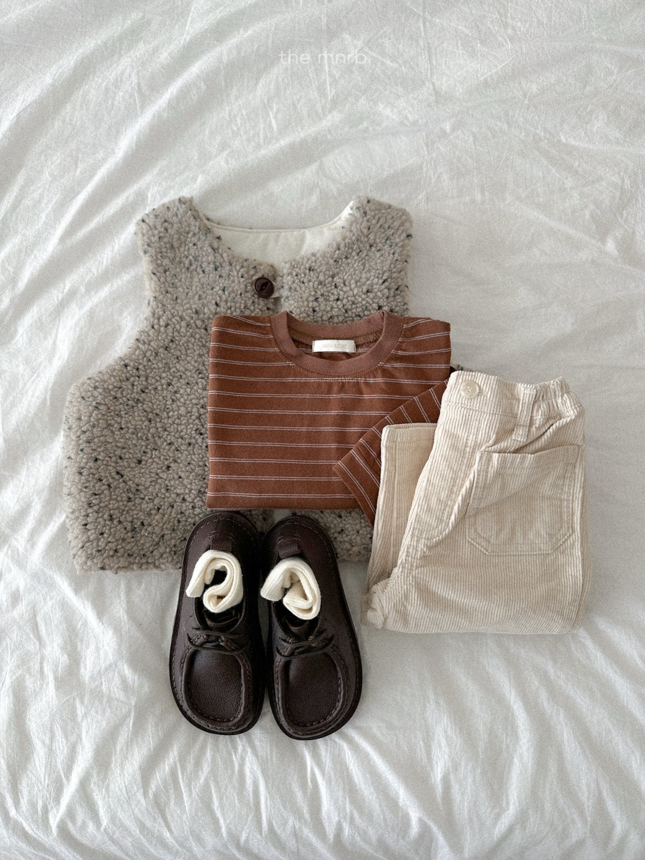 ［minirobe］James stripe T-shirt