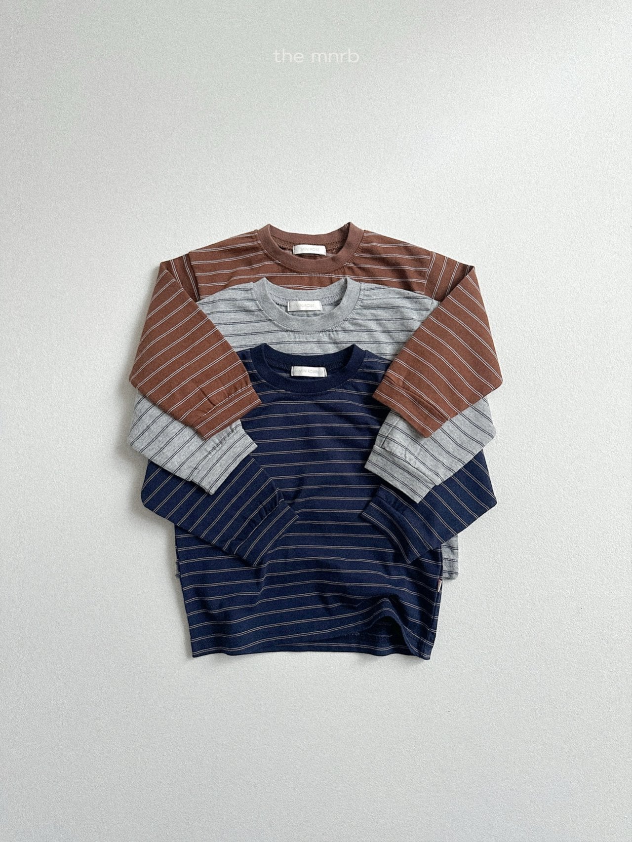 ［minirobe］James stripe T-shirt