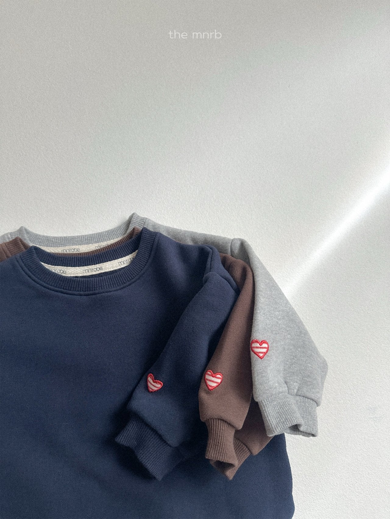 ［minirobe］Heart sweatshirt