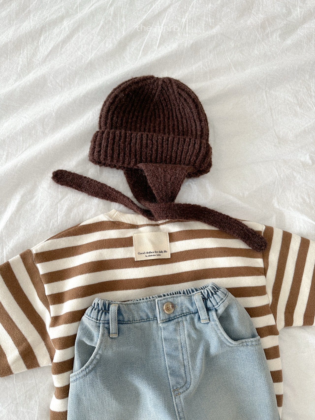 ［minirobe］Round hat with ears