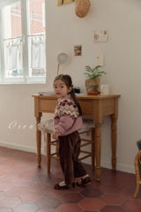 ［OREN］Reversible knit cardigan