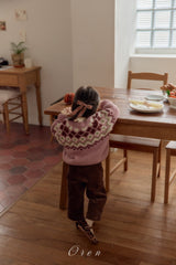 ［OREN］Reversible knit cardigan