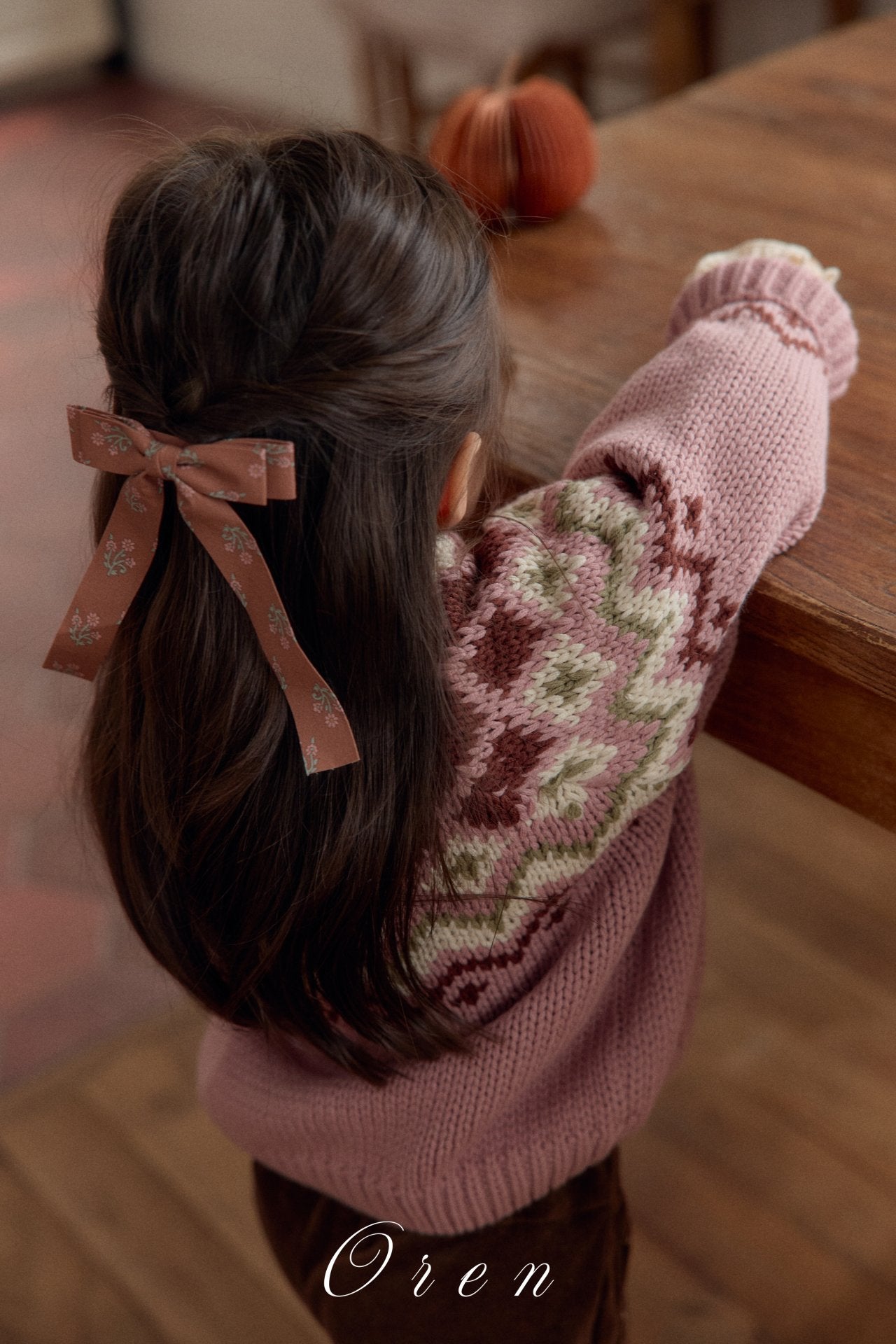 ［OREN］Reversible knit cardigan