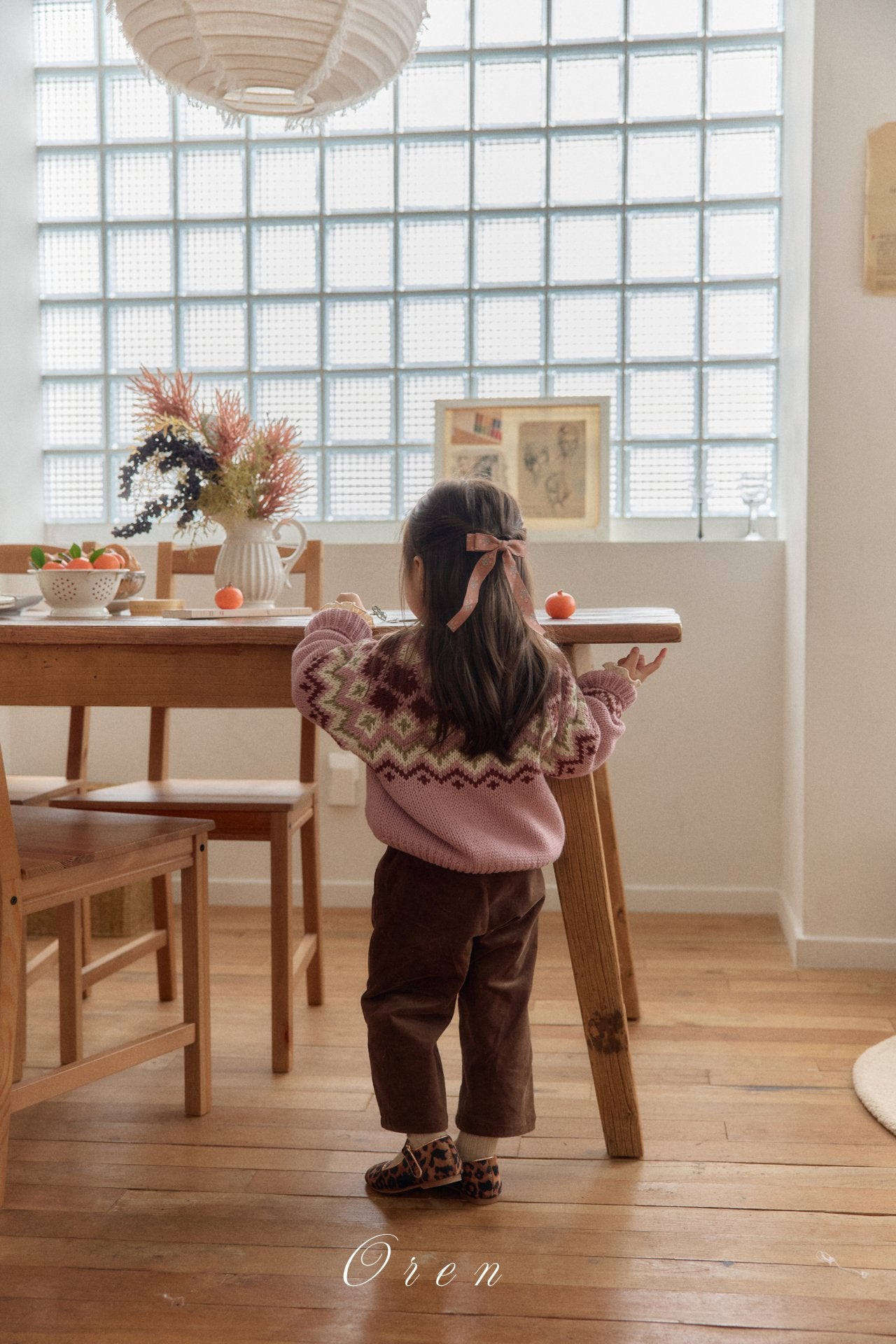 ［OREN］Reversible knit cardigan