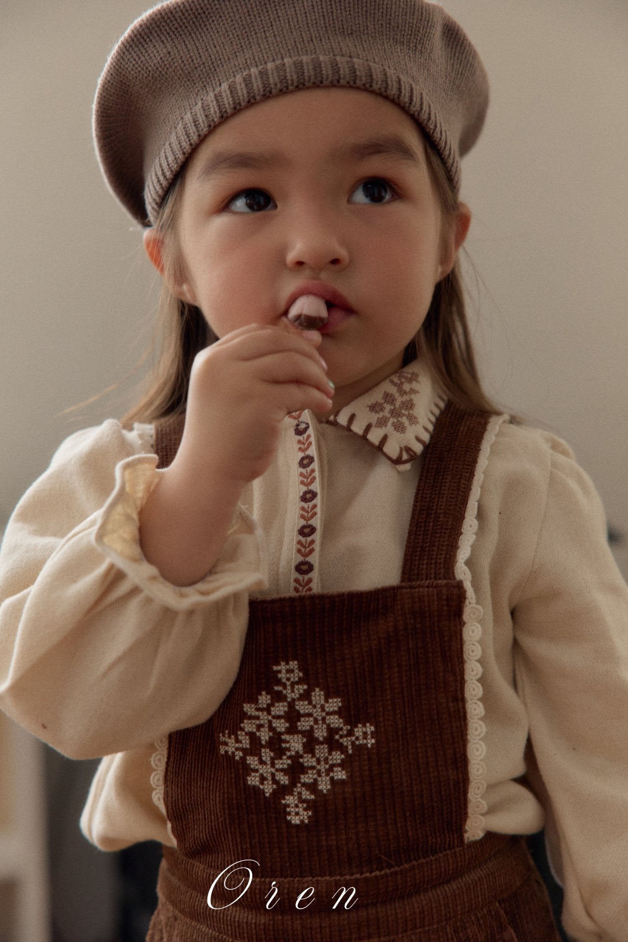 ［OREN］Nanette corduroy overalls