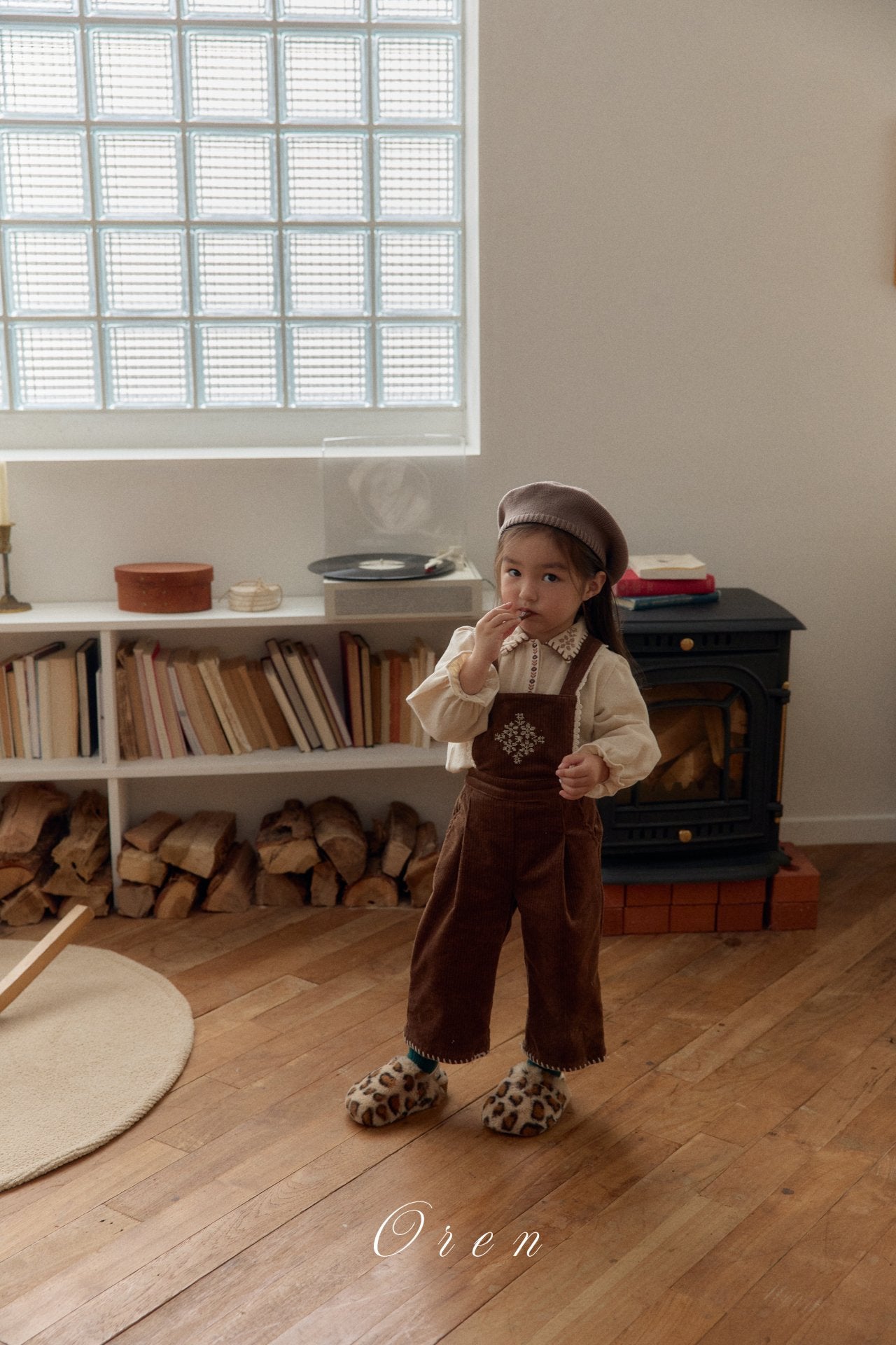 ［OREN］Nanette corduroy overalls