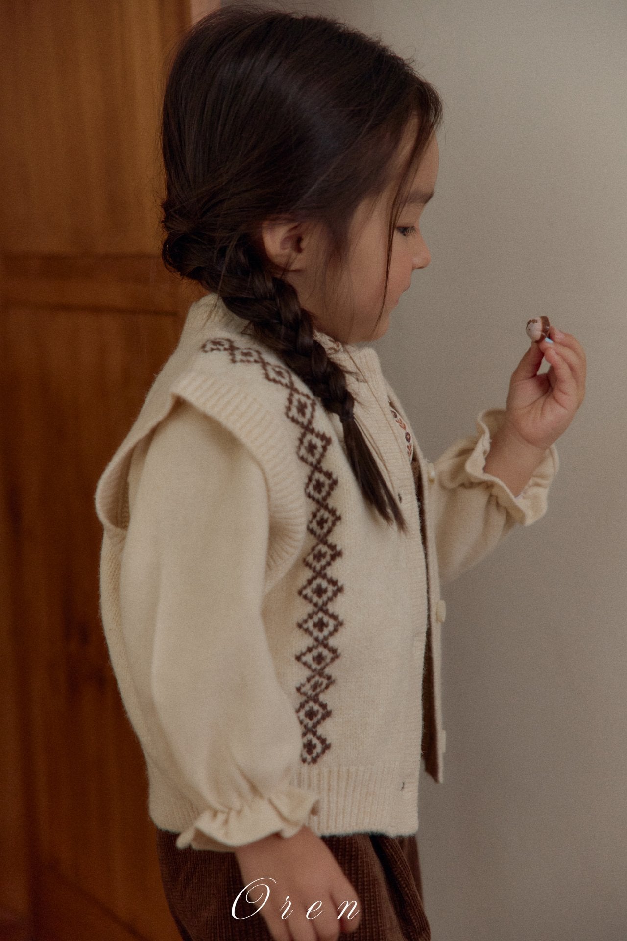 ［OREN］Natuur knit vest