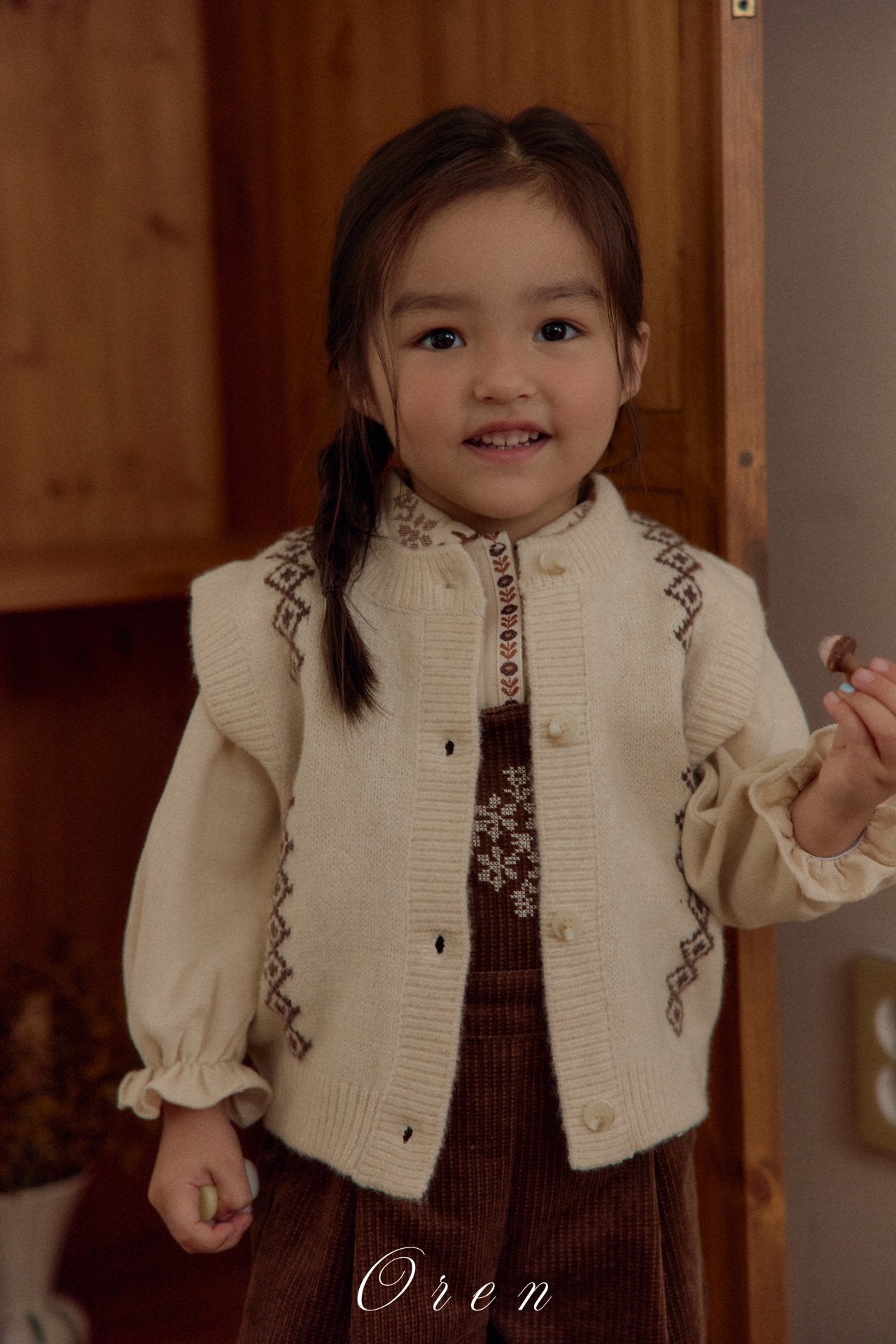 ［OREN］Natuur knit vest