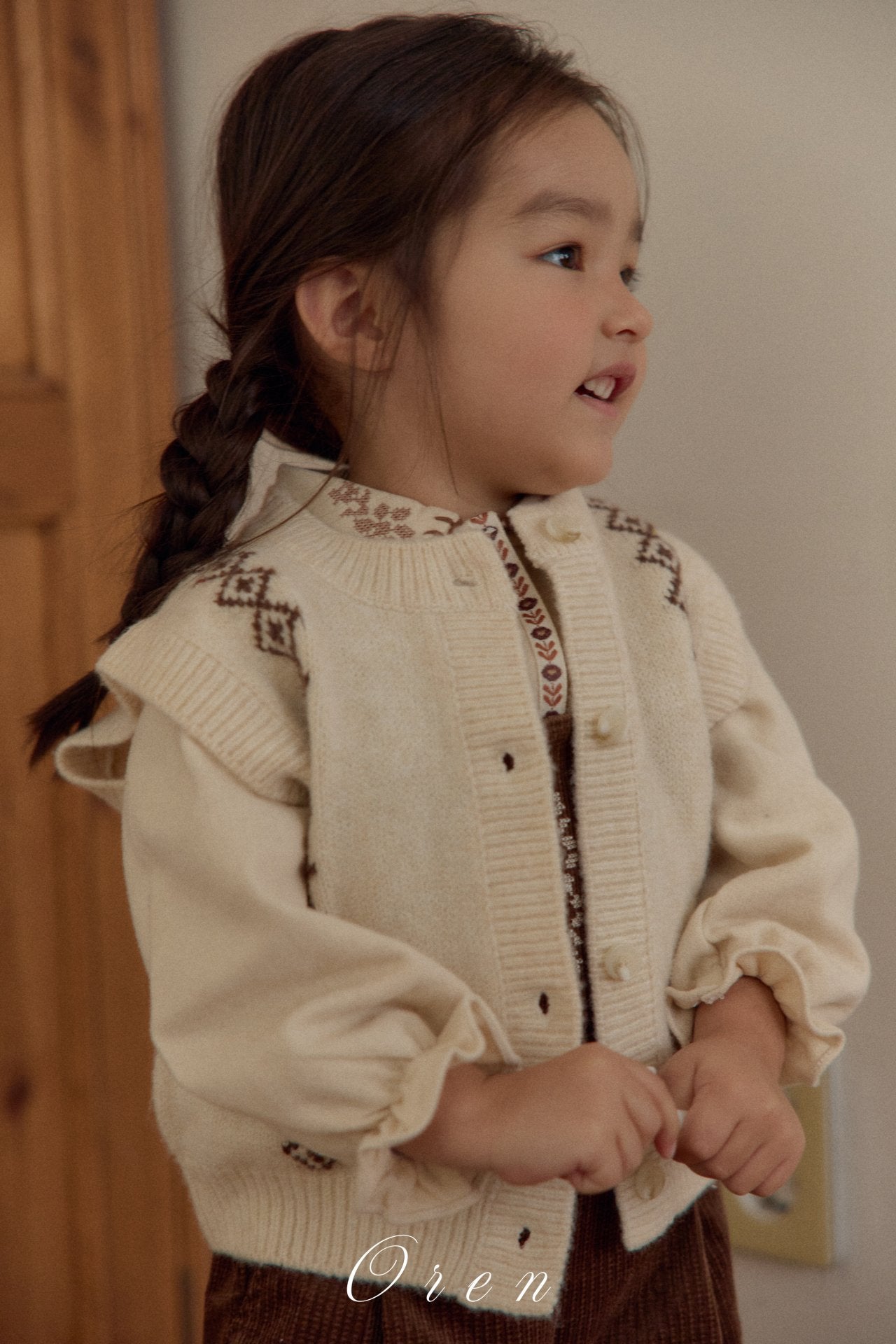 ［OREN］Natuur knit vest