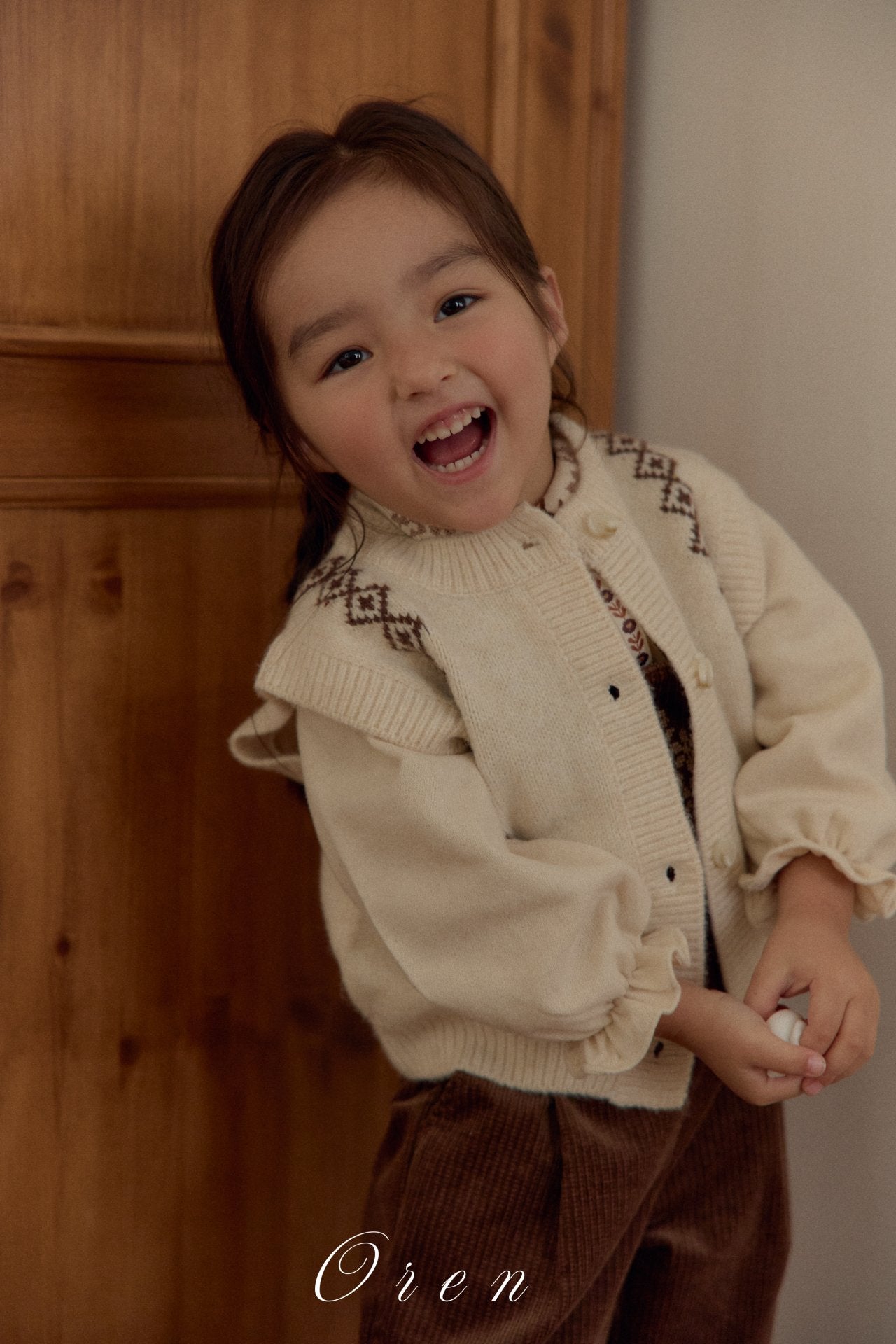 ［OREN］Natuur knit vest