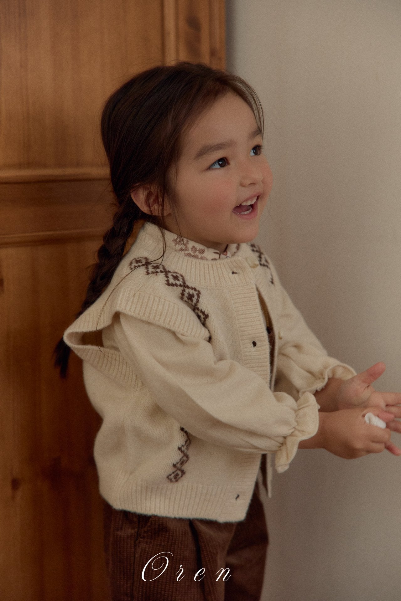 ［OREN］Natuur knit vest