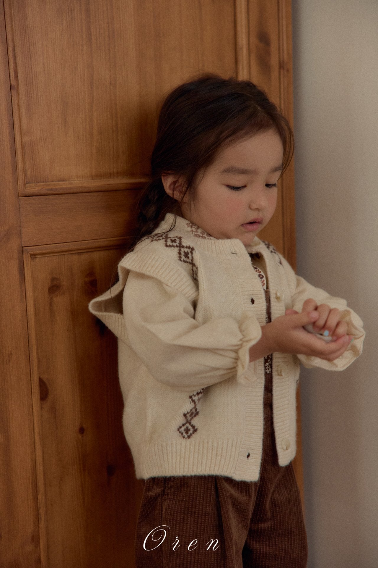 ［OREN］Natuur knit vest