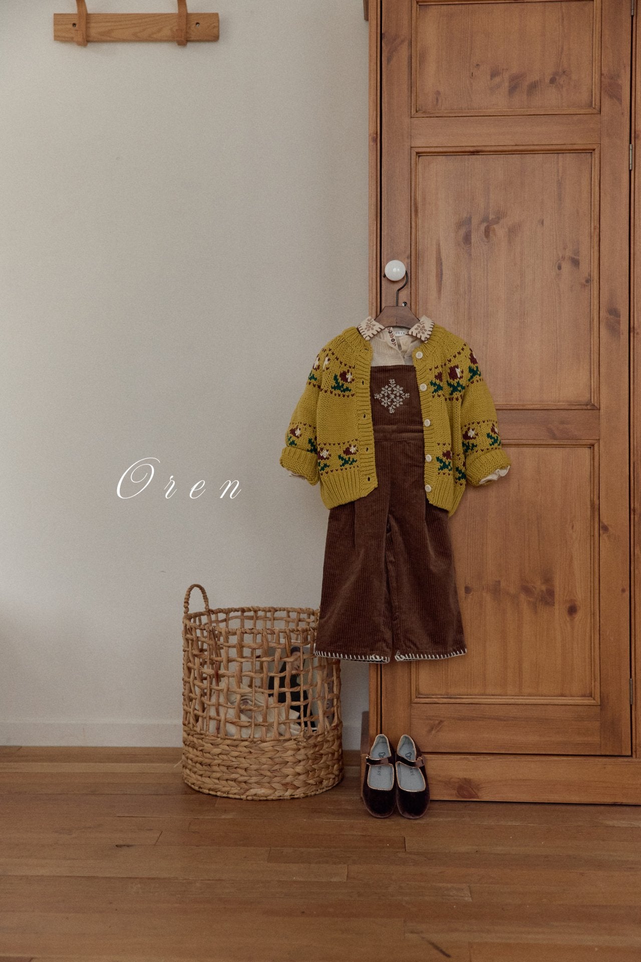 ［OREN］Belloti flower knit cardigan