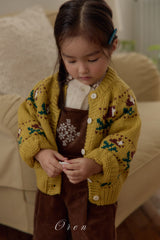 ［OREN］Belloti flower knit cardigan