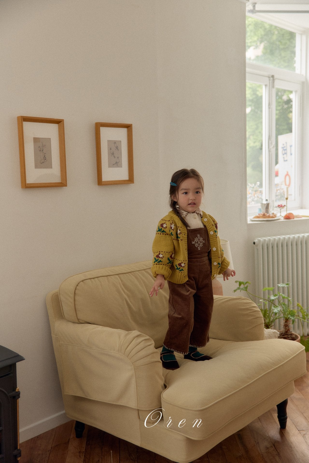 ［OREN］Belloti flower knit cardigan