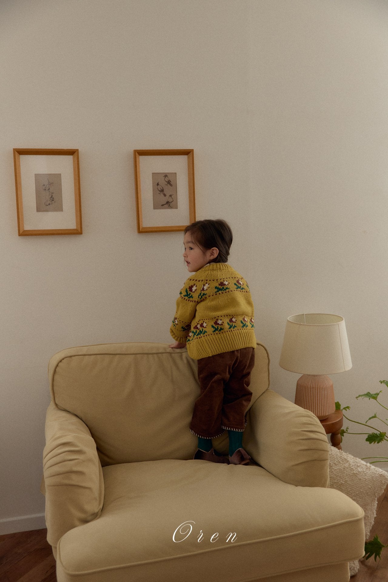 ［OREN］Belloti flower knit cardigan