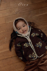 ［OREN］Mello flower boa jumper