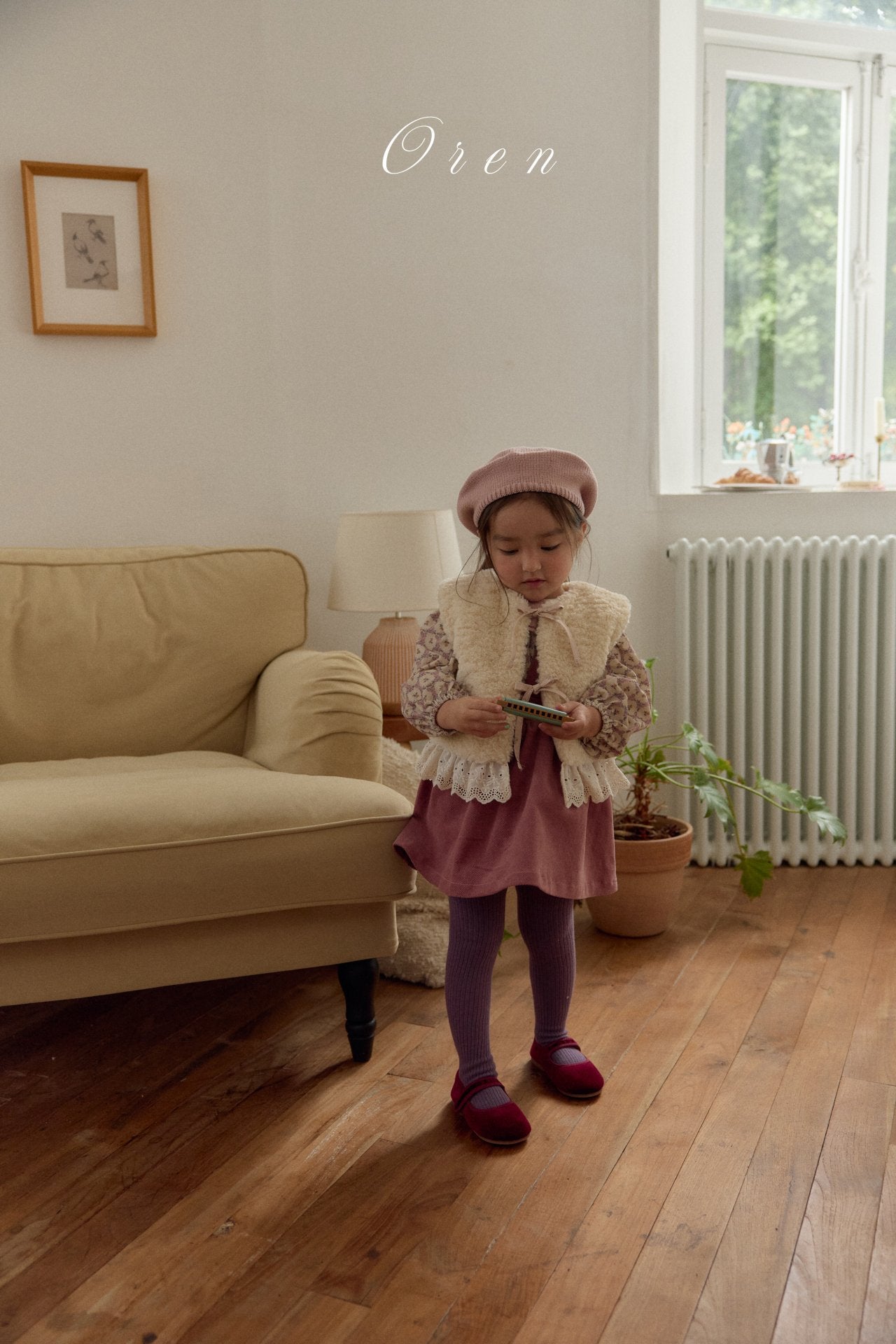 ［OREN］Nanette embroidery blouse