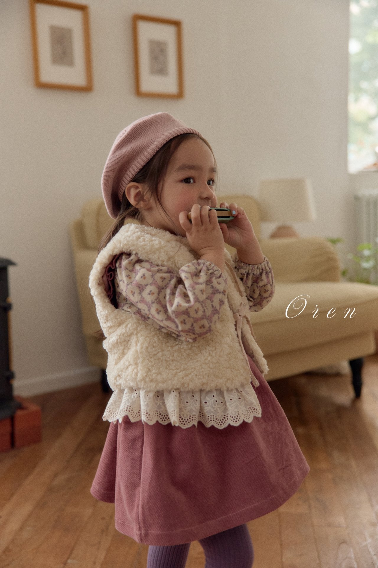 ［OREN］Nanette embroidery blouse