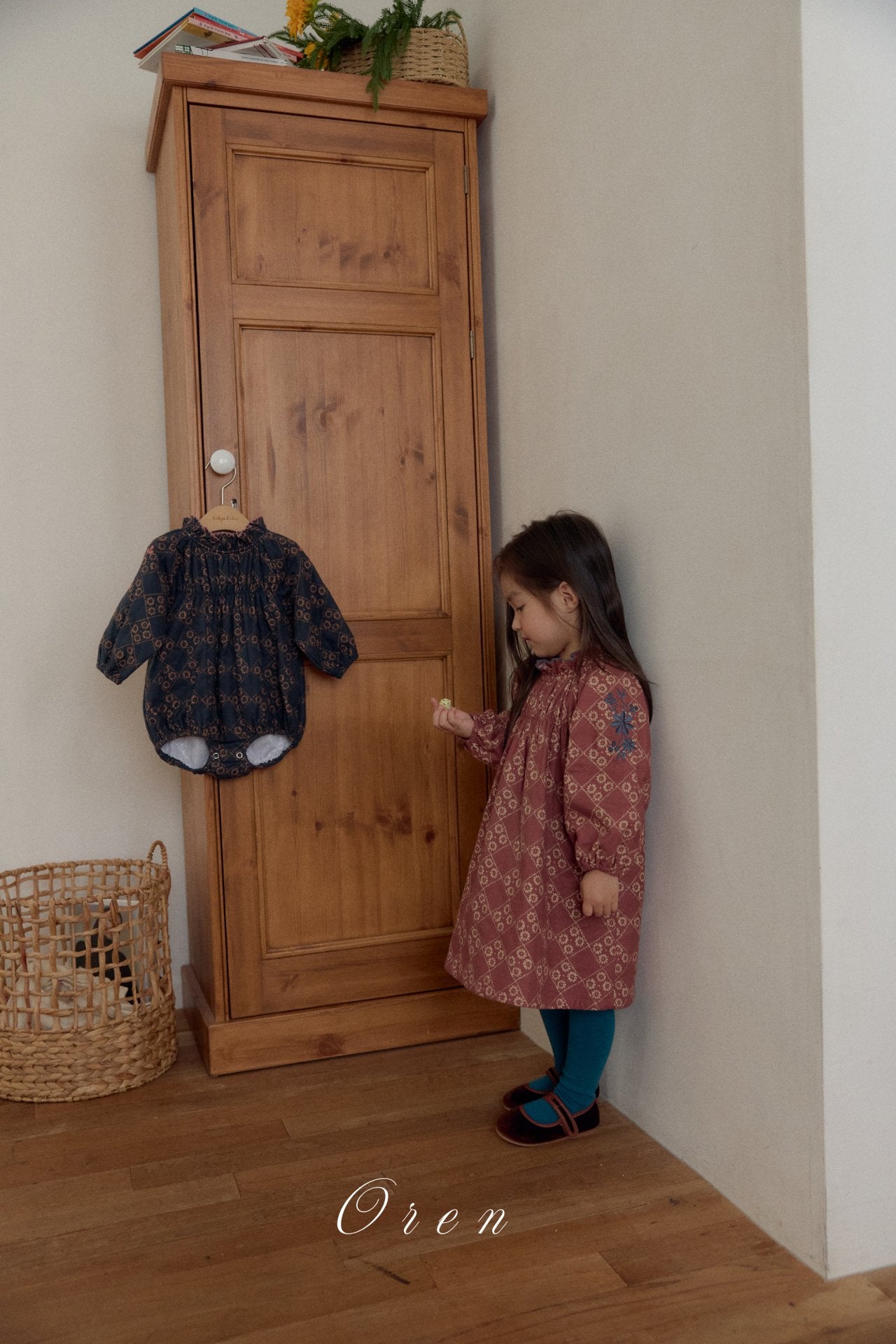 ［OREN］Daisy padding rompers (1oz)