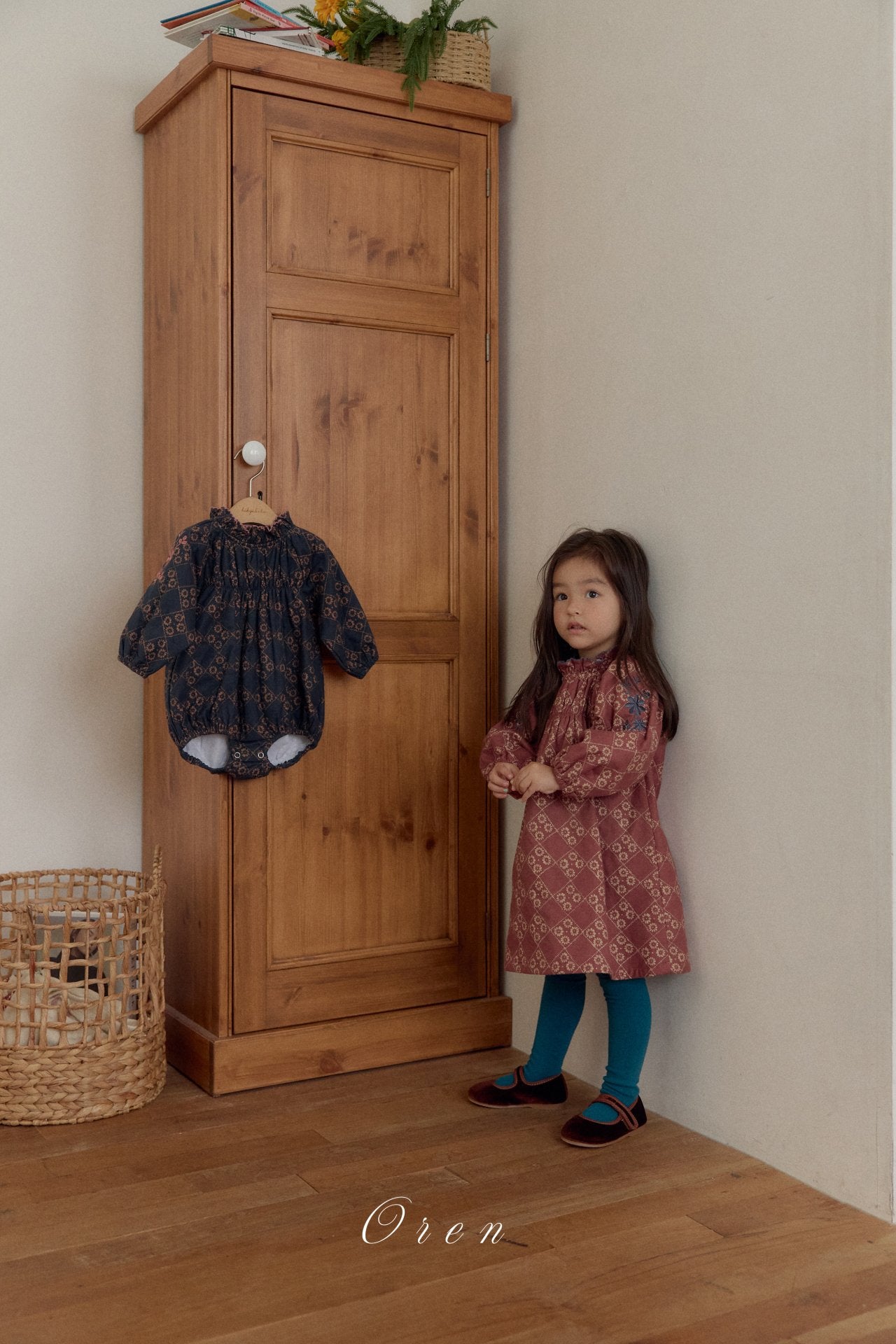 ［OREN］Daisy padding rompers (1oz)