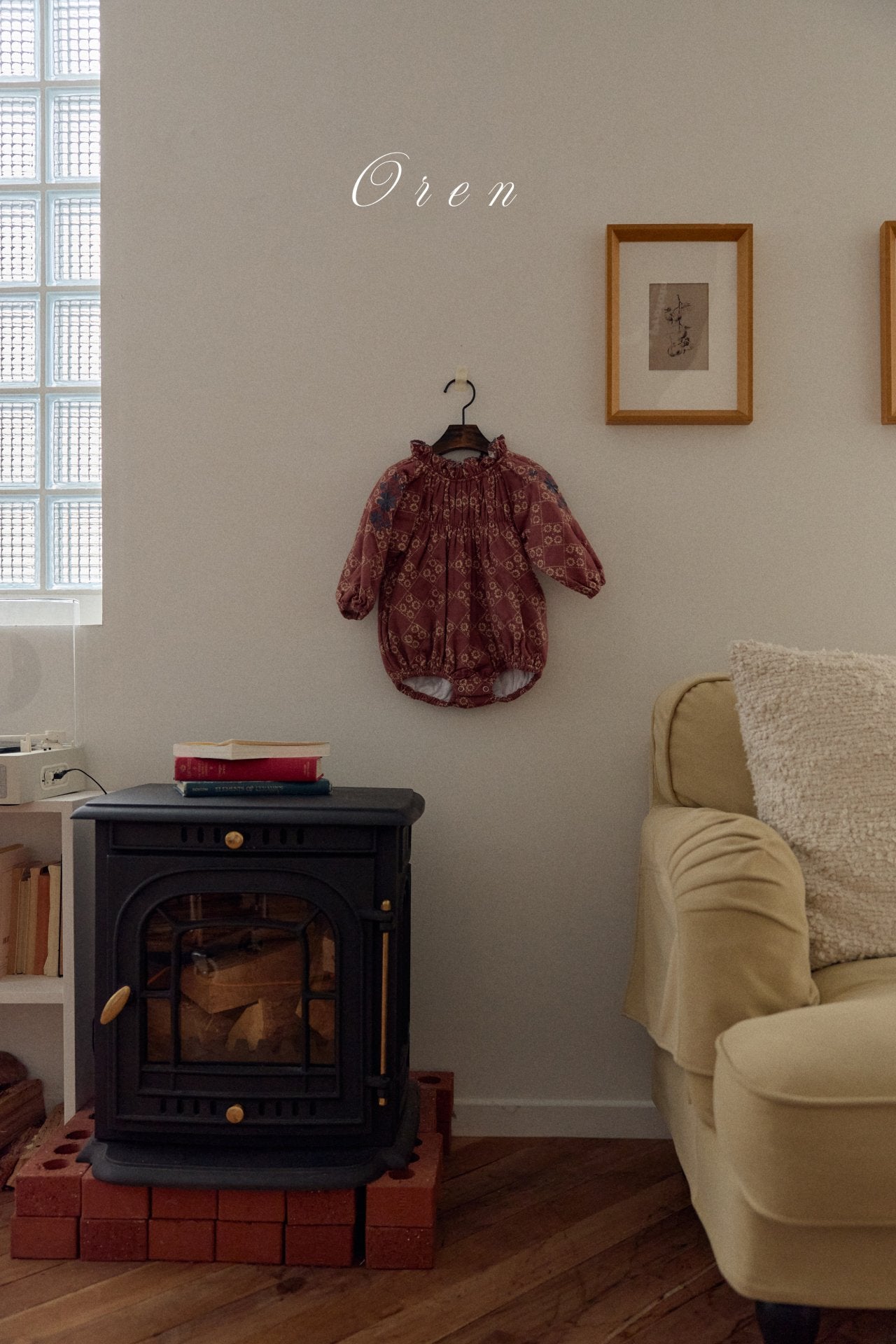 ［OREN］Daisy padding rompers (1oz)