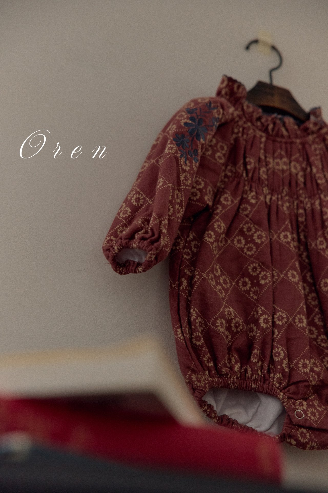 ［OREN］Daisy padding rompers (1oz)