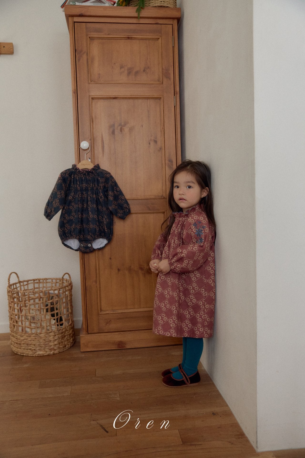 ［OREN］Daisy padding rompers (1oz)