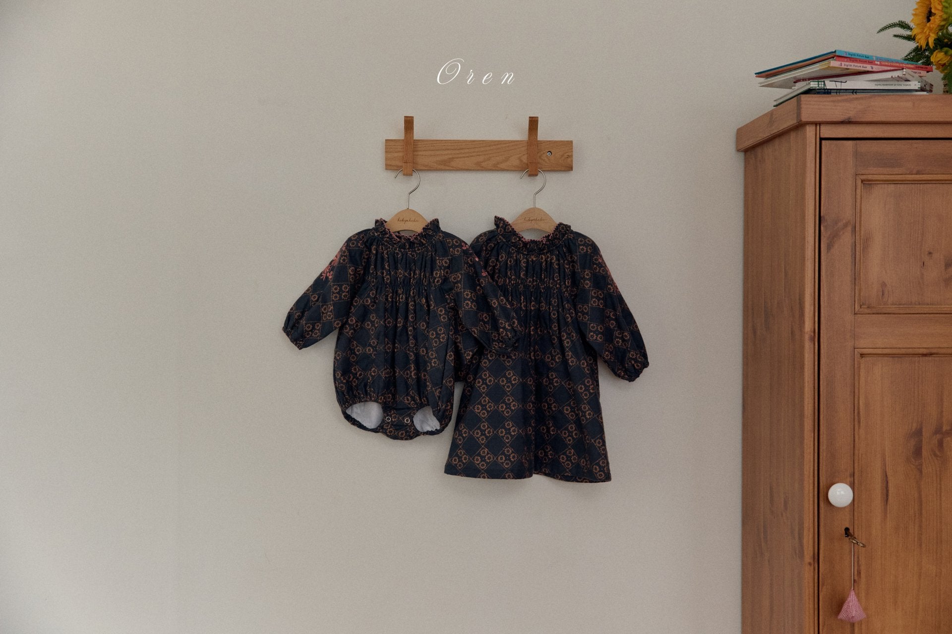 ［OREN］Daisy padding rompers (1oz)