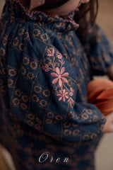 ［OREN］Daisy padding rompers (1oz)