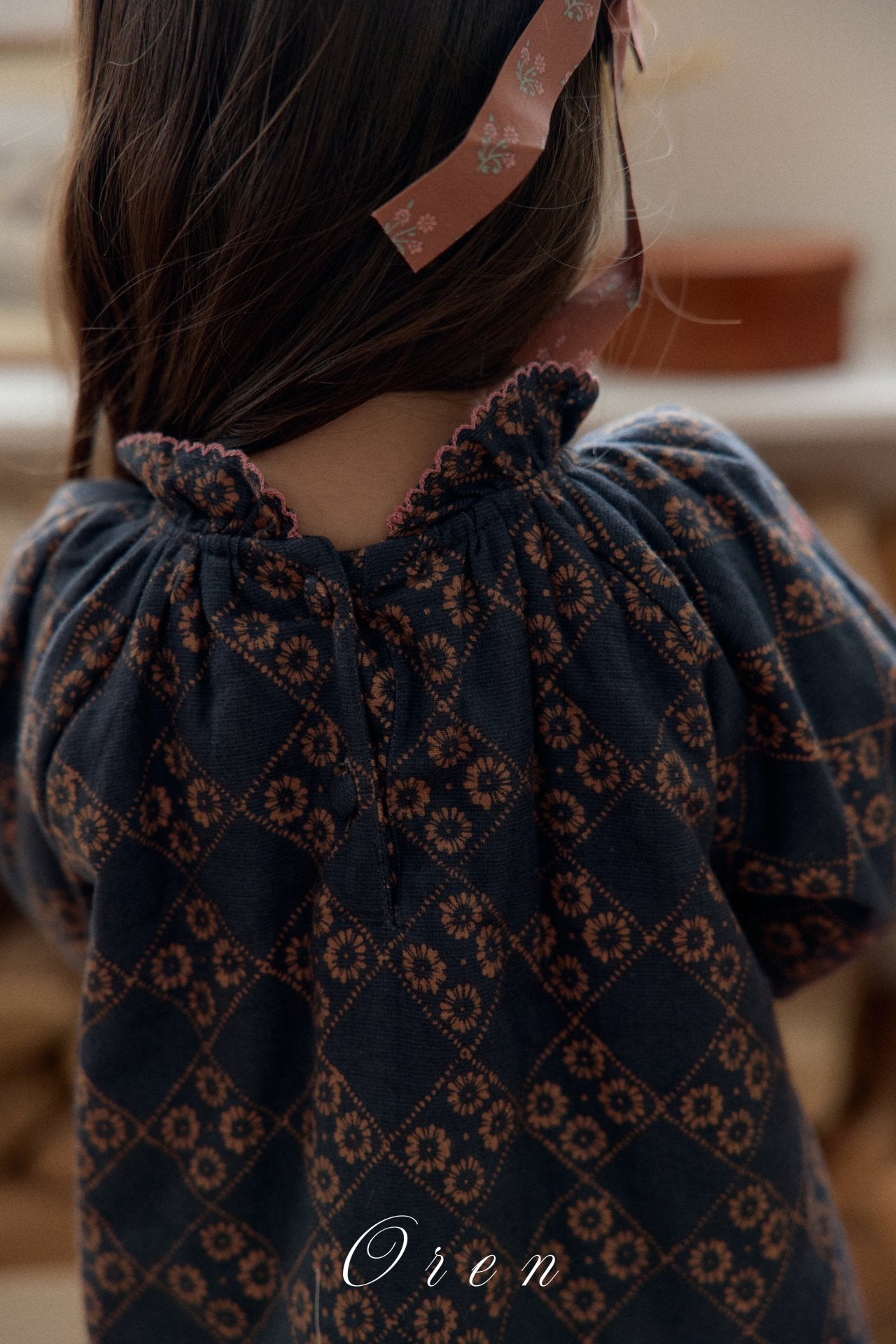 ［OREN］Daisy padding rompers (1oz)