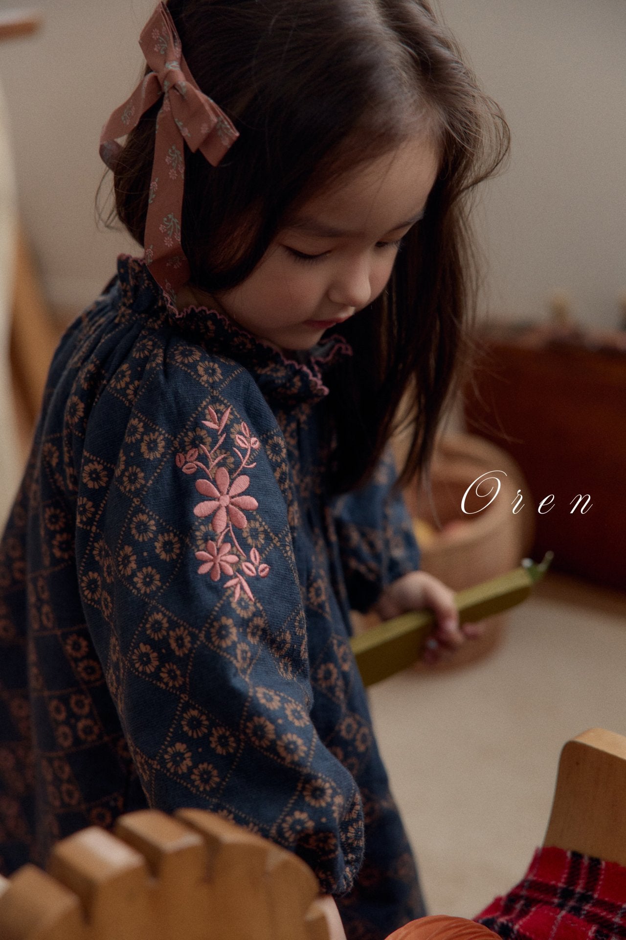 ［OREN］Daisy padding rompers (1oz)