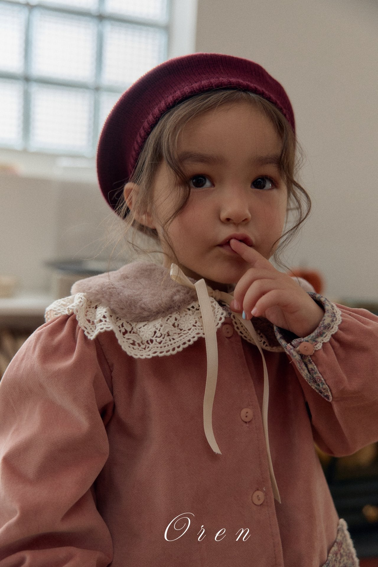 ［OREN］Rea velvet one-piece