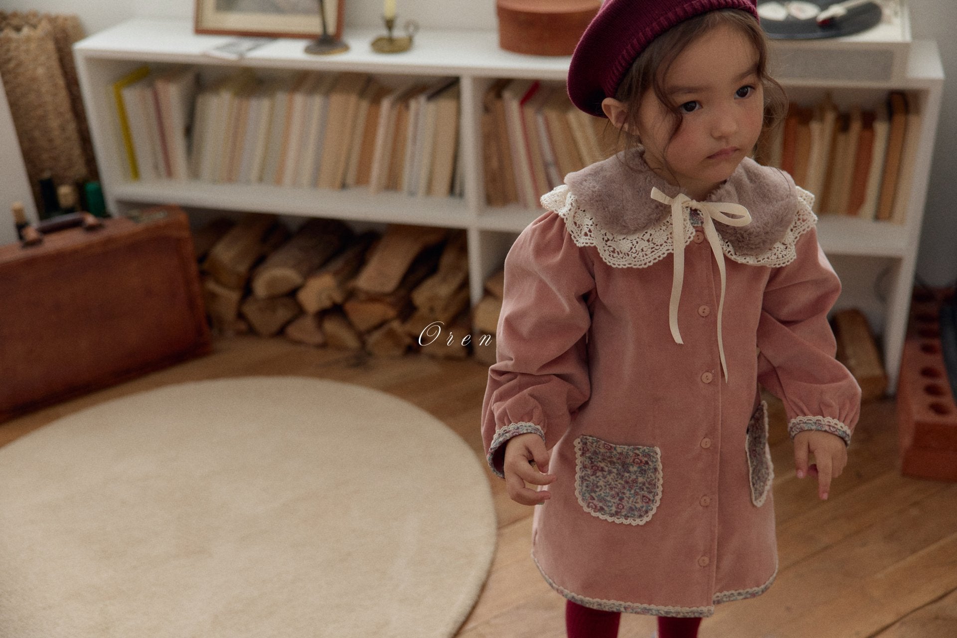 ［OREN］Milk fur collar