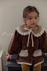 ［OREN］Milk fur collar