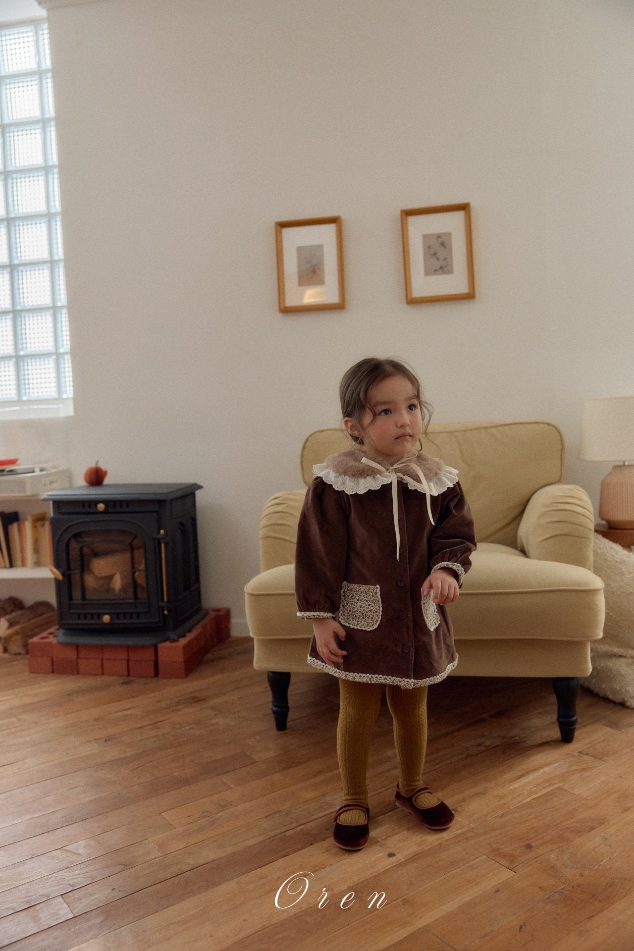 ［OREN］Rea velvet one-piece