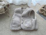 ［OREN］Bear fleece vest