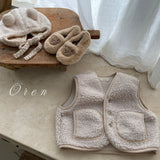 ［OREN］Bear fleece vest