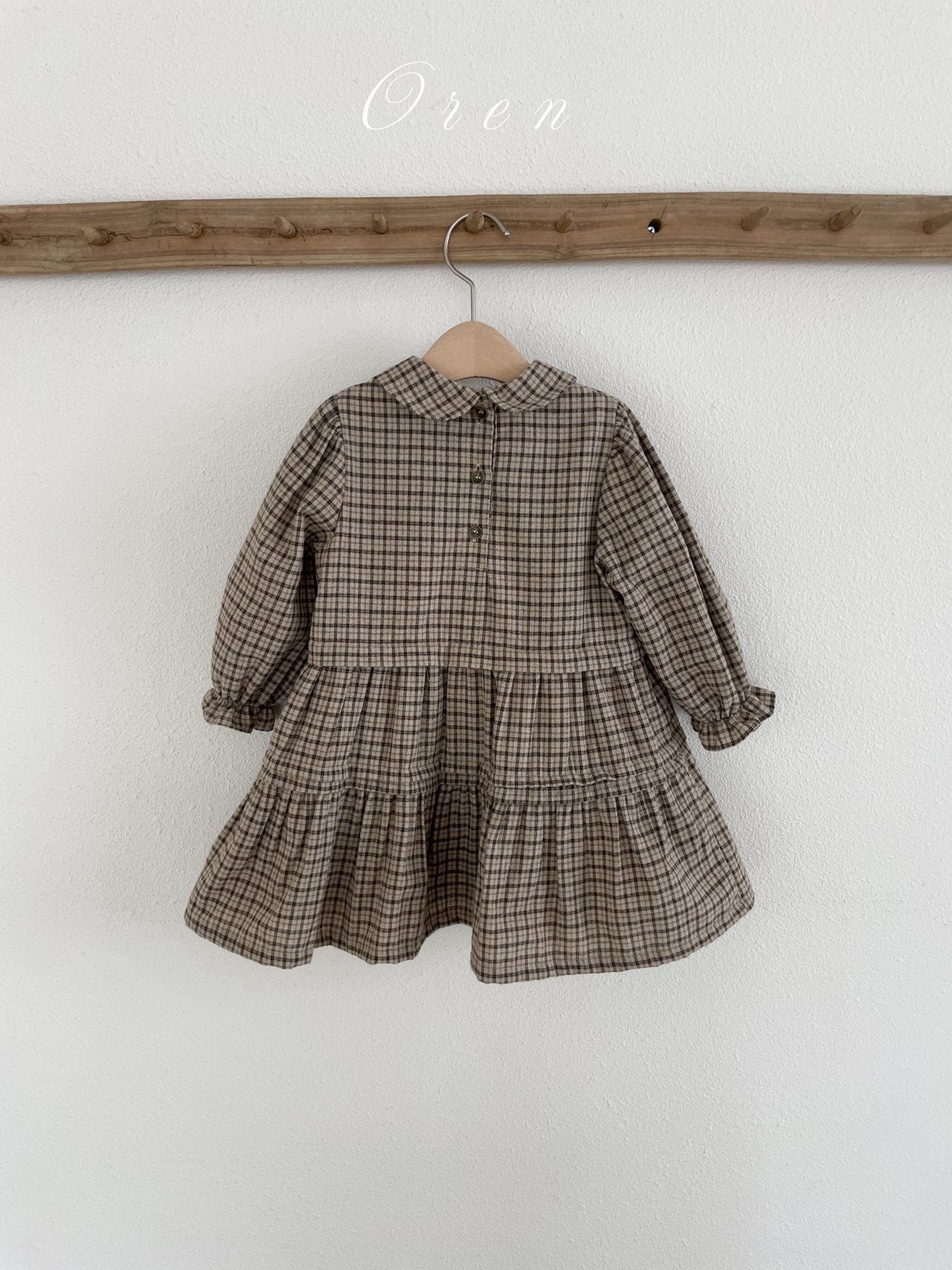 ［OREN］Brioche check one-piece