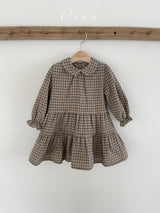 ［OREN］Brioche check one-piece