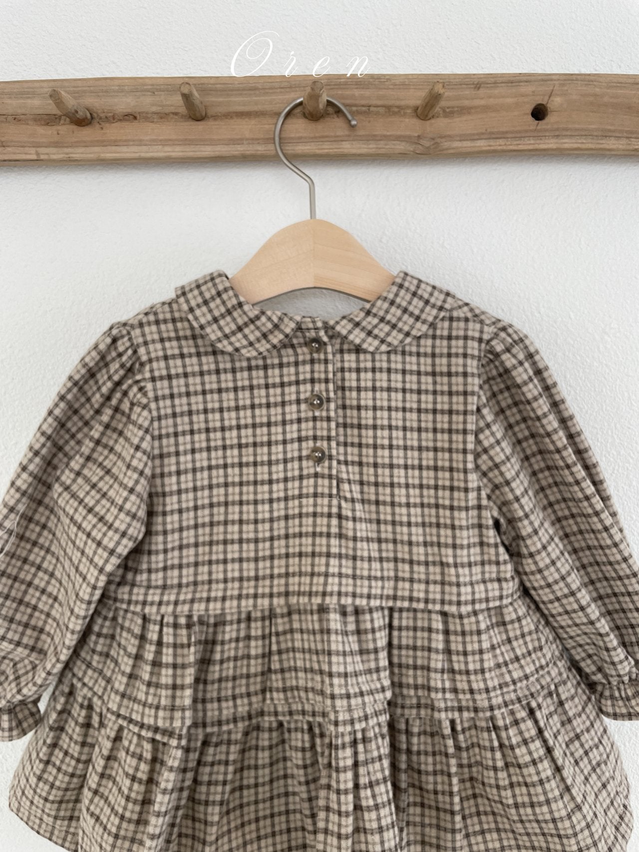 ［OREN］Brioche check one-piece bloomer