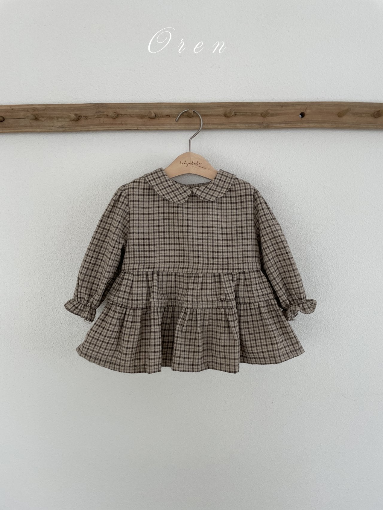 ［OREN］Brioche check one-piece bloomer