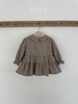 ［OREN］Brioche check one-piece bloomer