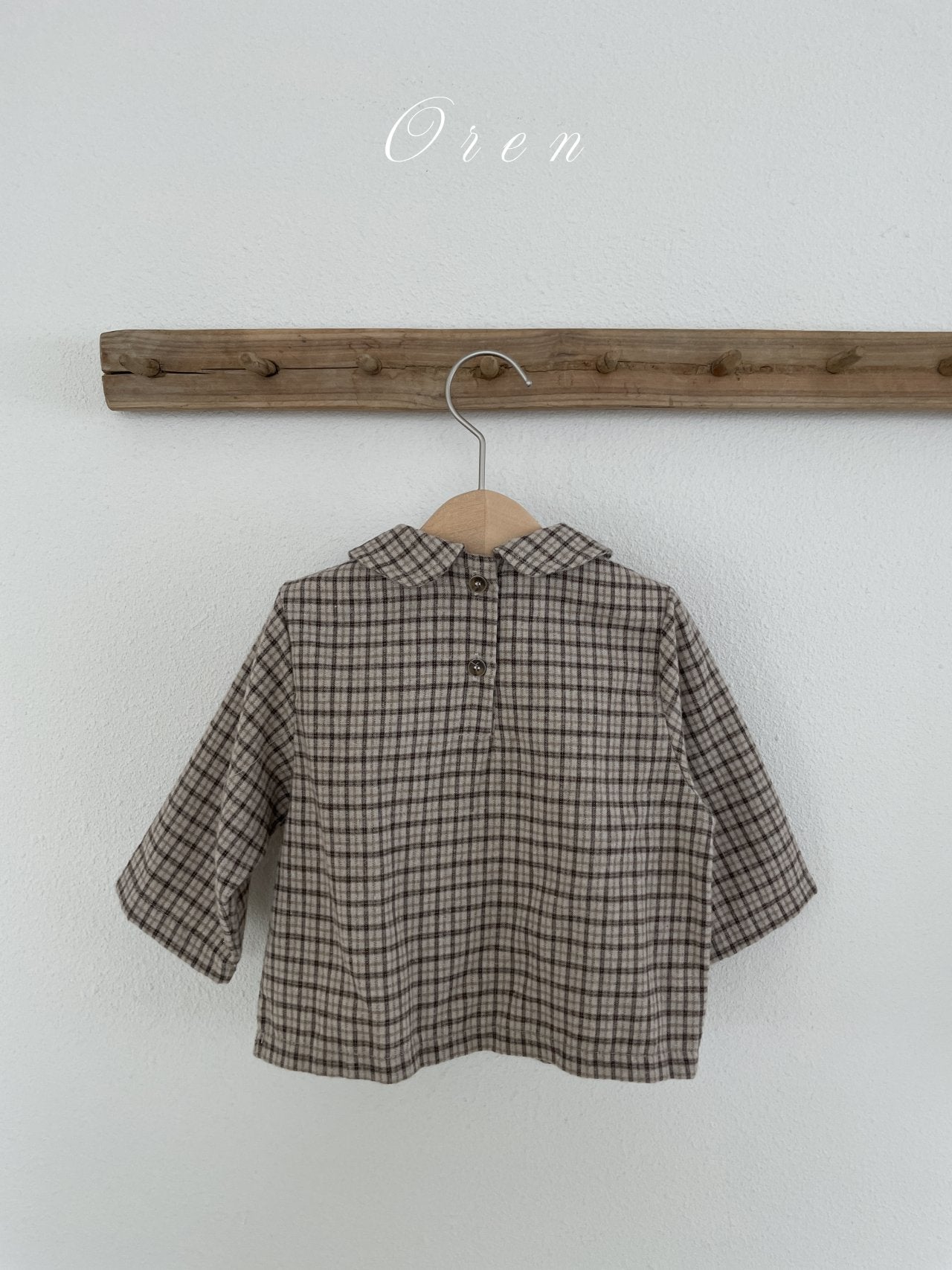 ［OREN］Brioche check shirt