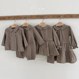 ［OREN］Brioche check one-piece bloomer