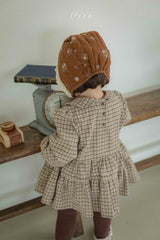 ［OREN］Brioche check one-piece bloomer